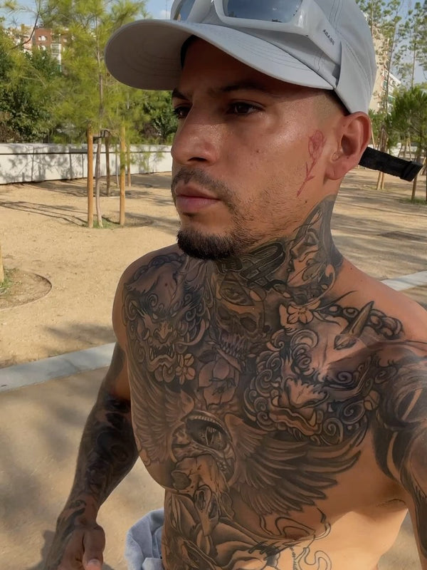 @joellirica wearing URH OPT Washed Cap