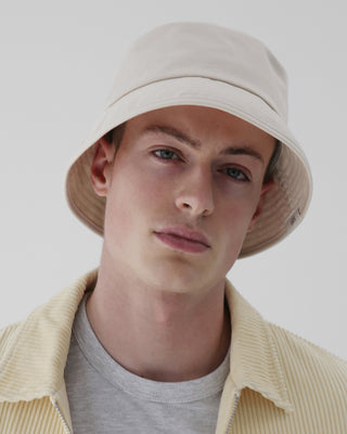 Compact and packable bucket hat with a sleek look