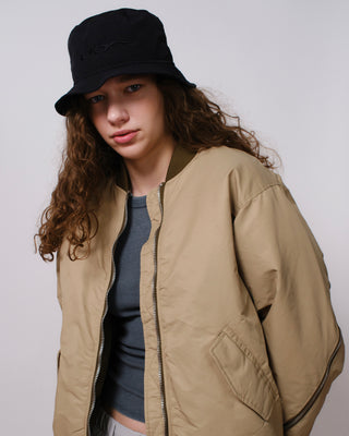 Comfortable short visor bucket hat for everyday wear