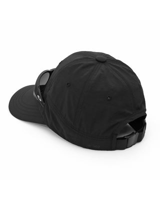 hiking and running cap with sunglasses support
