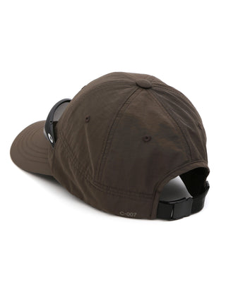 hiking and running cap with sunglasses support