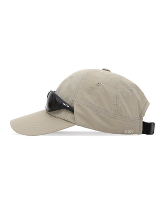 deep fit baseball cap with eyewear slots