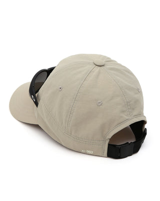 hiking and running cap with sunglasses support
