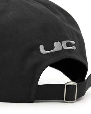 Side view of a classic trucker cap.