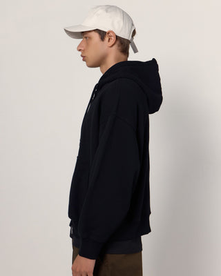 Side view of a classic trucker cap.