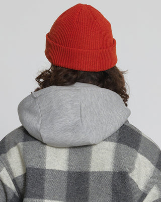 - Fisherman beanie paired with a outer
