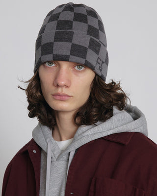 - Fisherman beanie with ribbed texture