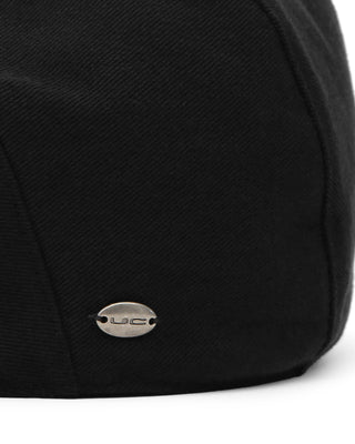 Rear angle showing flat crown and fit