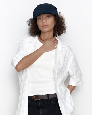 classic silhouette nylon cotton cap