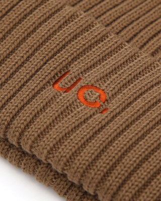 Assorted beanies in neutral tones