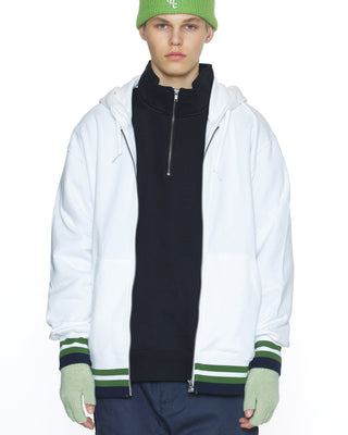 Stylish fingerless gloves in a casual outdoor setting