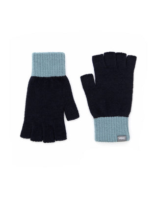 Fingerless gloves styled with winter accessories