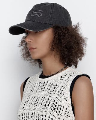 deep crown ball cap in neutral tone