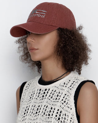 soft breathable hat with curved visor