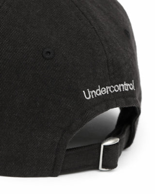 Close-up of soft top design on a baseball cap