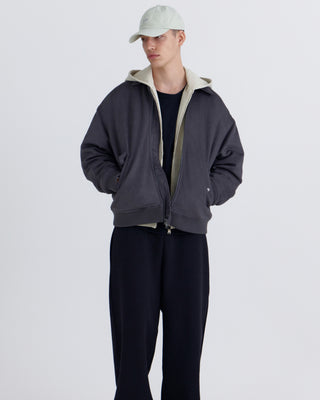 minimal washed cotton ball cap