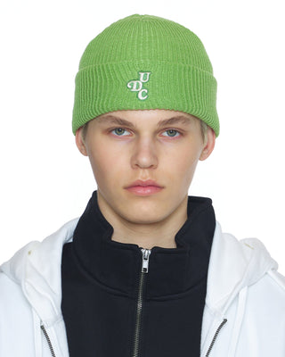 Short beanie in a cozy indoor setting