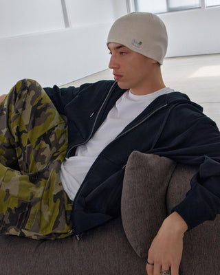 everyday beanie with clean silhouette