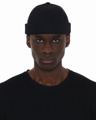 Trendy watch cap for winter fashion.