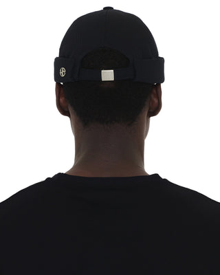 Soft brimless cap for sensitive skin.