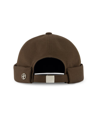 Stylish brimless cap without a visor.