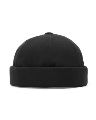 unisex no brim cotton cap with strap