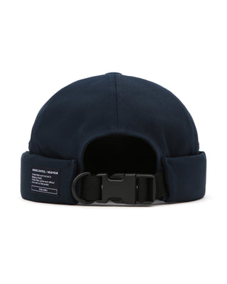 low-profile twill cotton brimless hat
