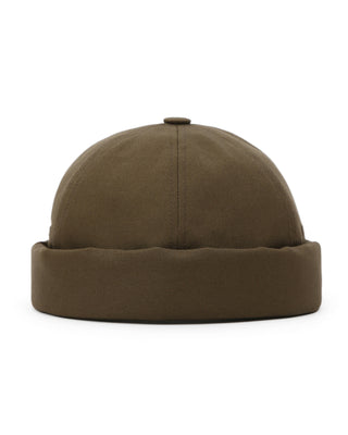 tone-on-tone logo brimless cap