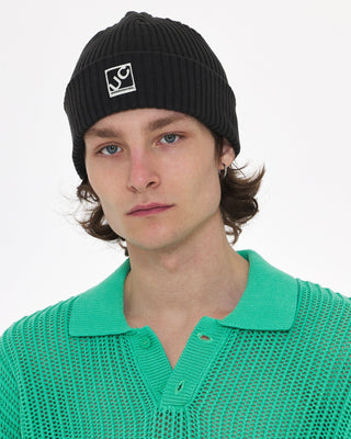 - Stylish trawler beanie with a folded cuff