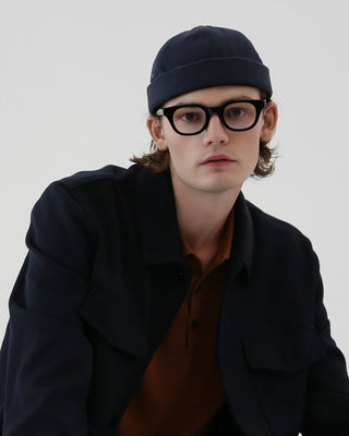 Skull cap in an urban setting