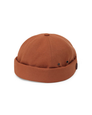 Skull cap in an urban setting