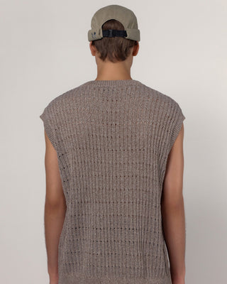 Watch cap paired with outdoor gear