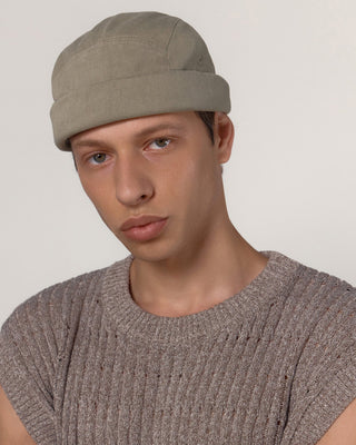 Watch cap on a hiking trail