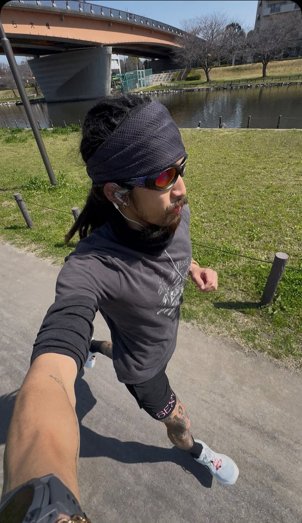 @ryudoueno wearing URH OTC Hairband