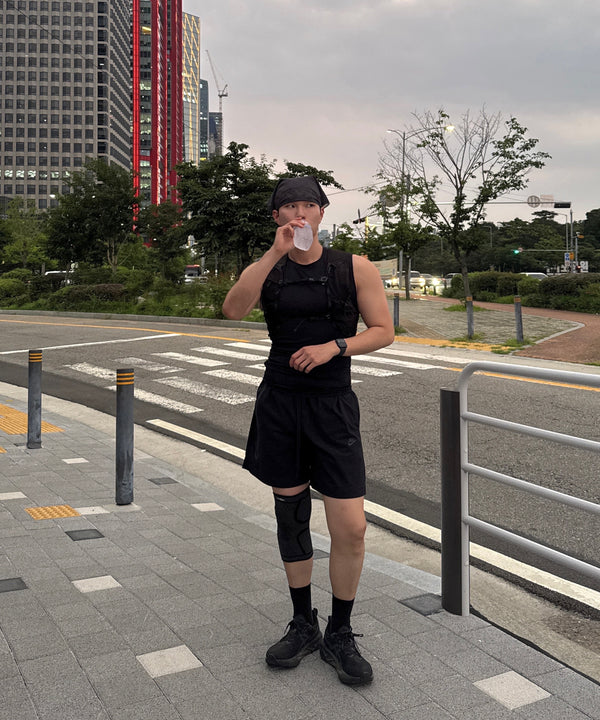 @너의 취양희야 wearing URH BREEZE Mush Scarf