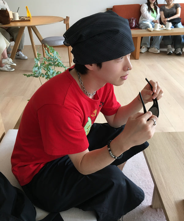@승민이이잉 wearing URH BREEZE Mush Scarf