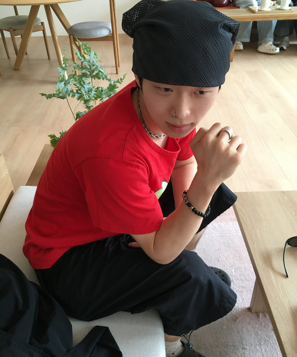 @승민이이잉 wearing URH BREEZE Mush Scarf