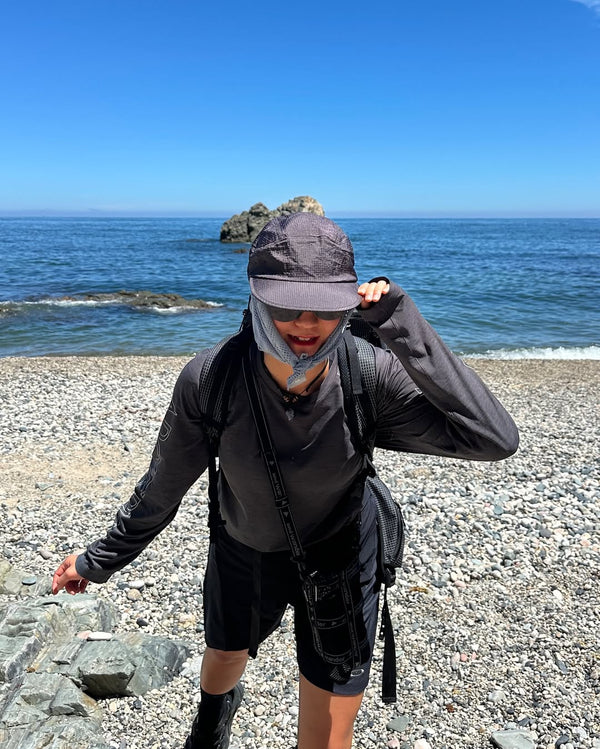 @bella_of.nature wearing URH BREEZE Mush Scarf
