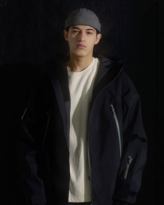 model-wearing-urh-brand-supplex-uv-protection-fabric-brimless-cap-photo