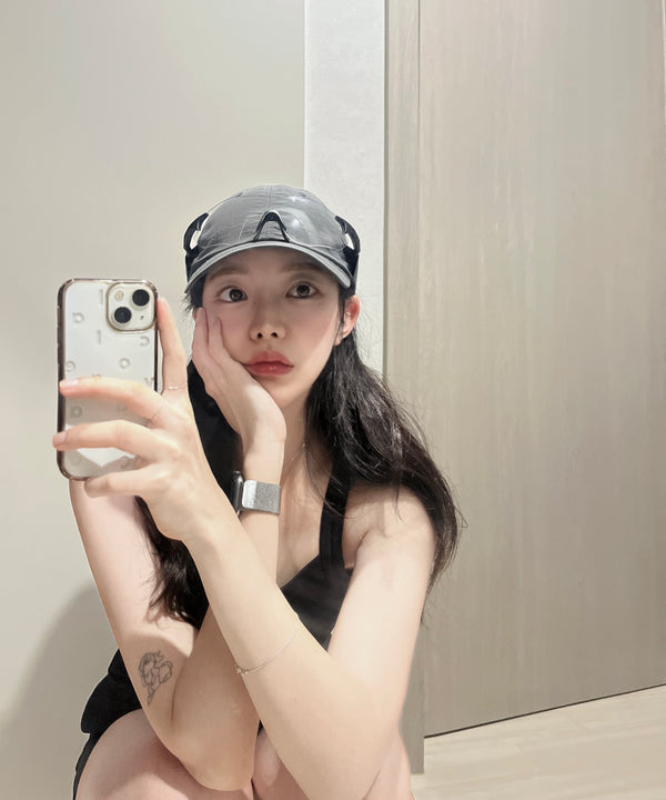 @쇼지나 wearing URH OPT Washed Cap