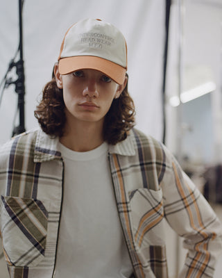 Breathable cotton dad cap with a soft top