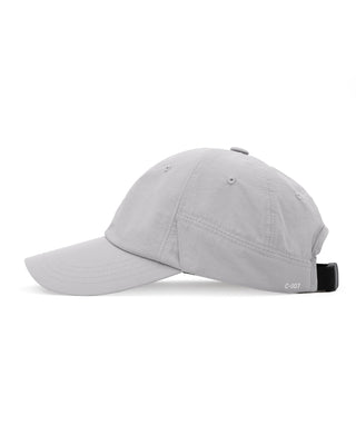 outdoor ball cap with functional slit for glasses