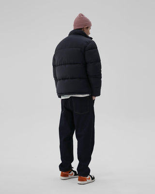 Loose fit beanie paired with casual wear