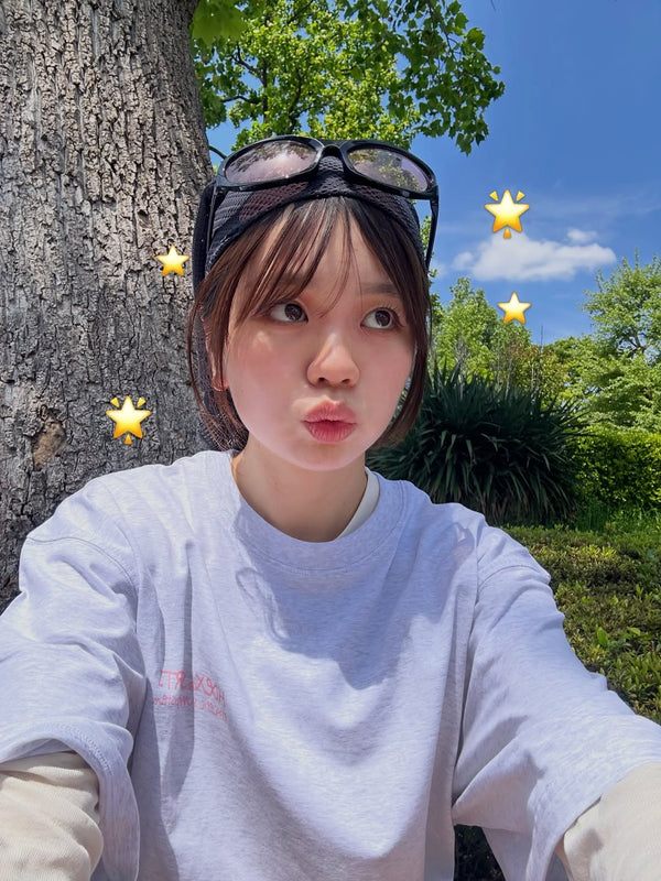 @yuika_030_ wearing URH BREEZE Mush Scarf